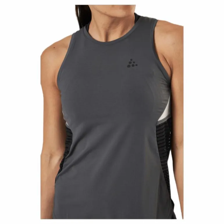 ADV Charge Shiny Singlet Grey