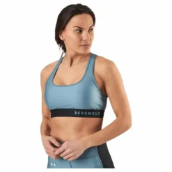 Armour Mid Crossback Bra Blue