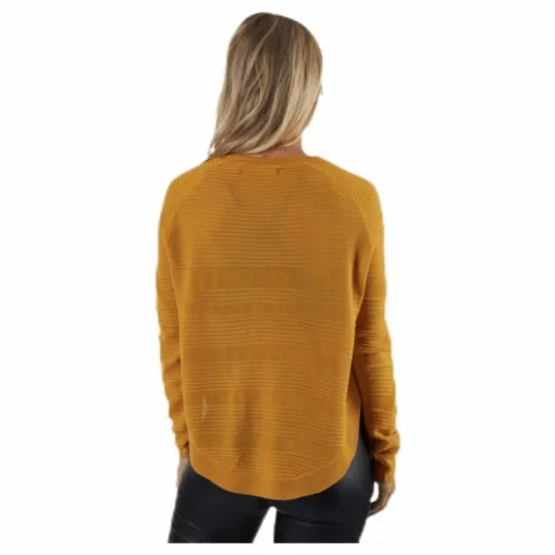 Caviar L/S Pullover Knt Yellow