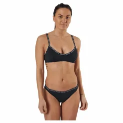 Core Logo Tape Bralette-Rp Black