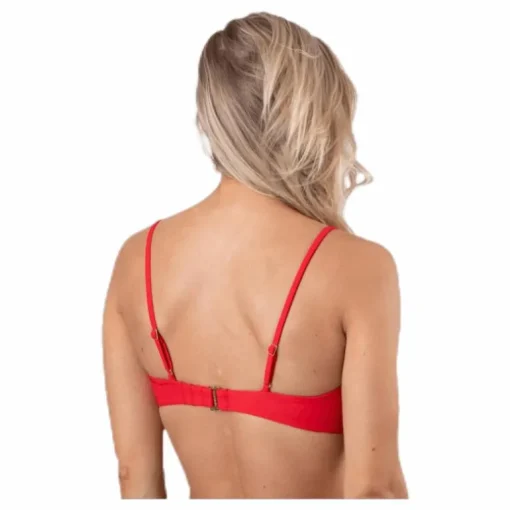 Core Solid Structured Bandeau Red