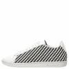 CourtsetT W Woven White/Black