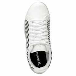 CourtsetT W Woven White/Black