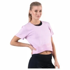 Cropped Short Sleeve T-Shirt Pink