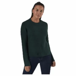 Ellen Ls O-Neck Knit Green