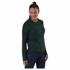 Ellen Ls O-Neck Knit Green