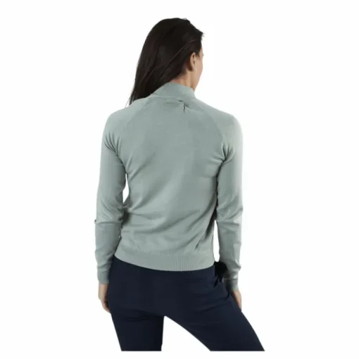 Esera Ls High Neck Knit Green