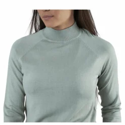 Esera Ls High Neck Knit Green