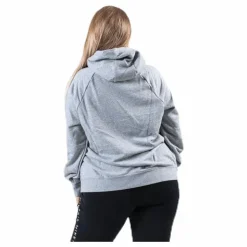 Essential Zip Hoodie Plus Grey