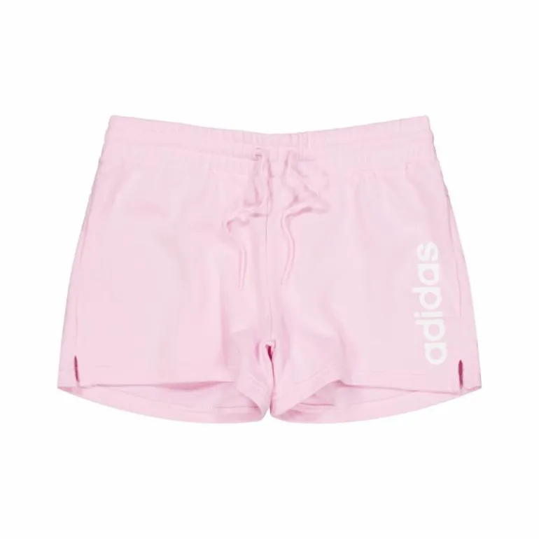 Essentials Linear French Terry Shorts Clear Pink / White