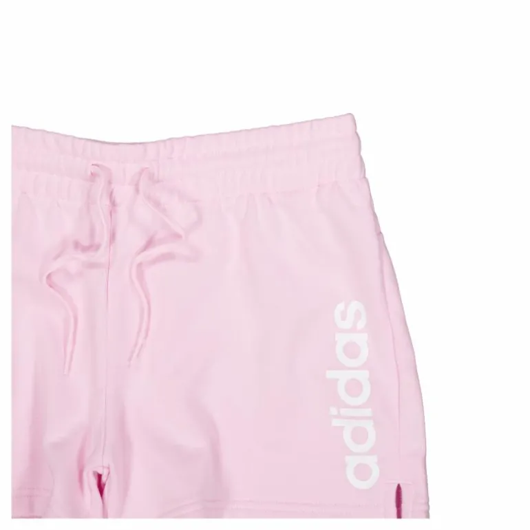 Essentials Linear French Terry Shorts Clear Pink / White