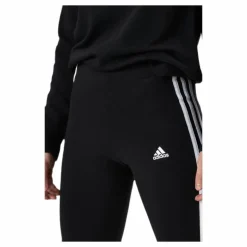 Essentials 3-Stripes Bike Shorts Black / White