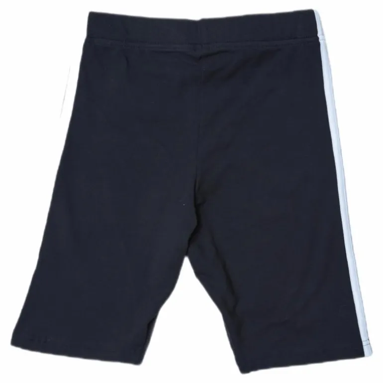 Essentials 3-Stripes Bike Shorts Black / White