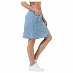 Farrah Reg Dnm Skirt Blue