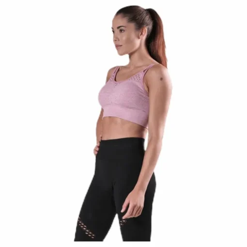 Fitness Seamless Mesh Bra Pink