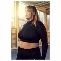 Formknit Seamless Cropped 1/4 Puma Black-leopard Print