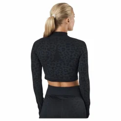 Formknit Seamless Cropped 1/4 Puma Black-leopard Print