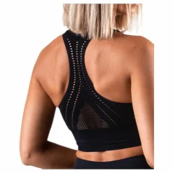 Hatha Seamless Crop Top Black