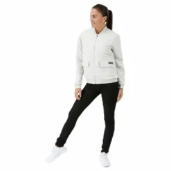 Hatty Reversible Bomber White