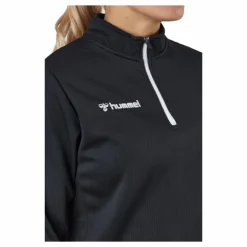Hmlauthentic Half Zip Sweatshi Black/white