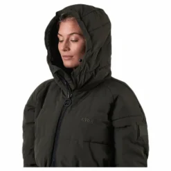 Hourglass Puffer Jacket Green