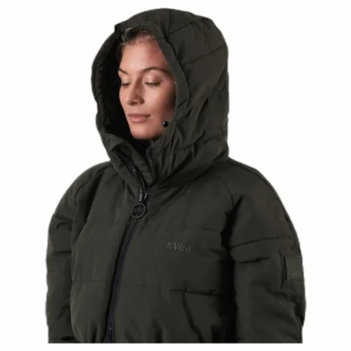Hourglass Puffer Jacket Green
