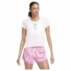 Icon Clash SS Top Pink/White