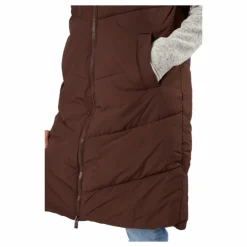 Jamilla Long Puffer Vest Chicory Coffee