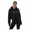 Jana Cropped Hoody Black