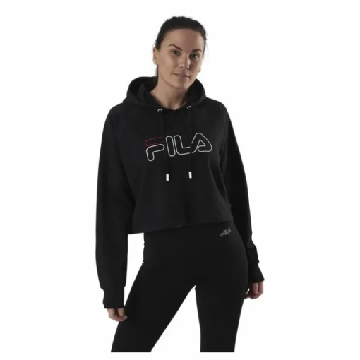 Jana Cropped Hoody Black