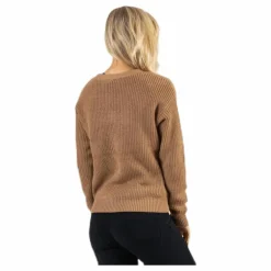 Karie Ls Knit Cardigan Beige