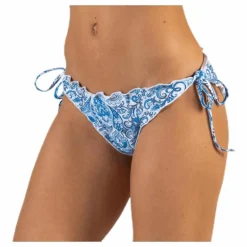 Kimo Ruffle Tie Tanga Blue
