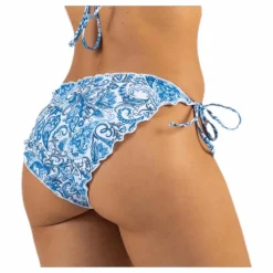 Kimo Ruffle Tie Tanga Blue