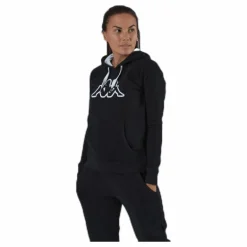 Lady Sweat Hood, Logo Zeleril White/Black