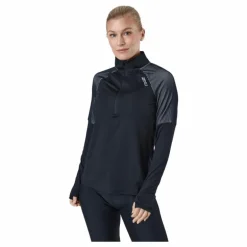 Light Speed 1/2 Zip Black/silver Reflective