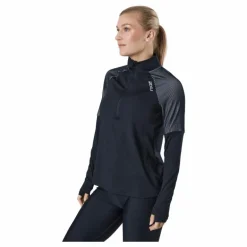 Light Speed 1/2 Zip Black/silver Reflective