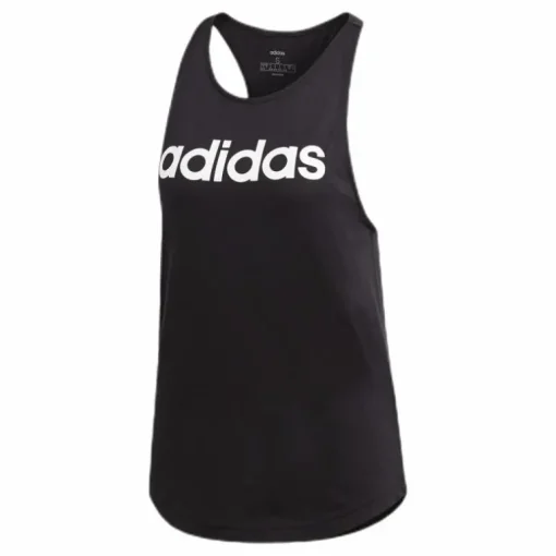 Linear Loose Tank White/Black