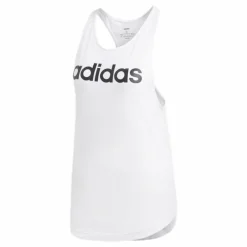 Linear Loose Tank White/Black