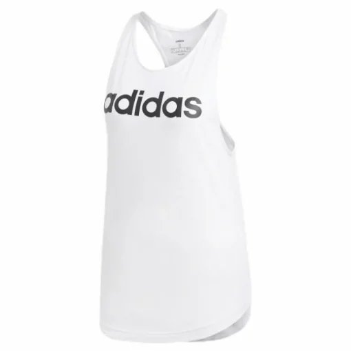 Linear Loose Tank White/Black