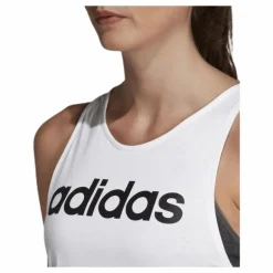 Linear Loose Tank White/Black