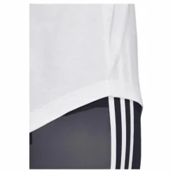 Linear Loose Tank White/Black