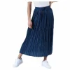 Liva Plisse Skirt Blue