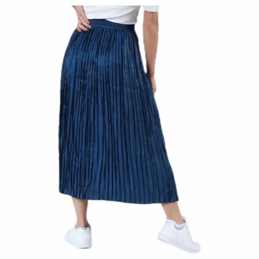 Liva Plisse Skirt Blue