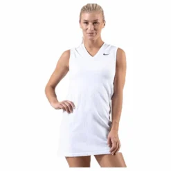Maria Court Dress White/Black