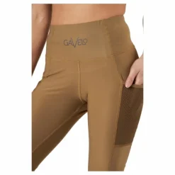 Mesh Pocket Leggings Dark Brown