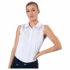 Miko Sleeveless Poloshirt White
