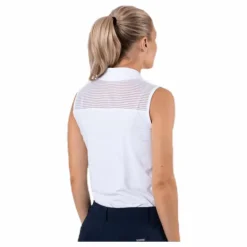 Miko Sleeveless Poloshirt White