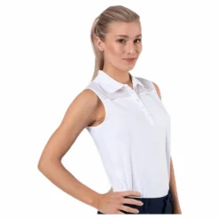 Miko Sleeveless Poloshirt White