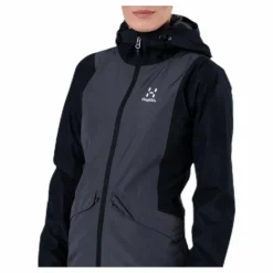 Mila Rain Jacket Black/Grey