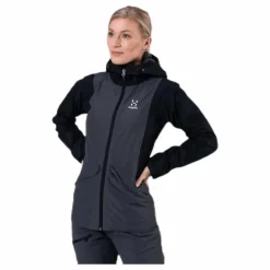 Mila Rain Jacket Black/Grey